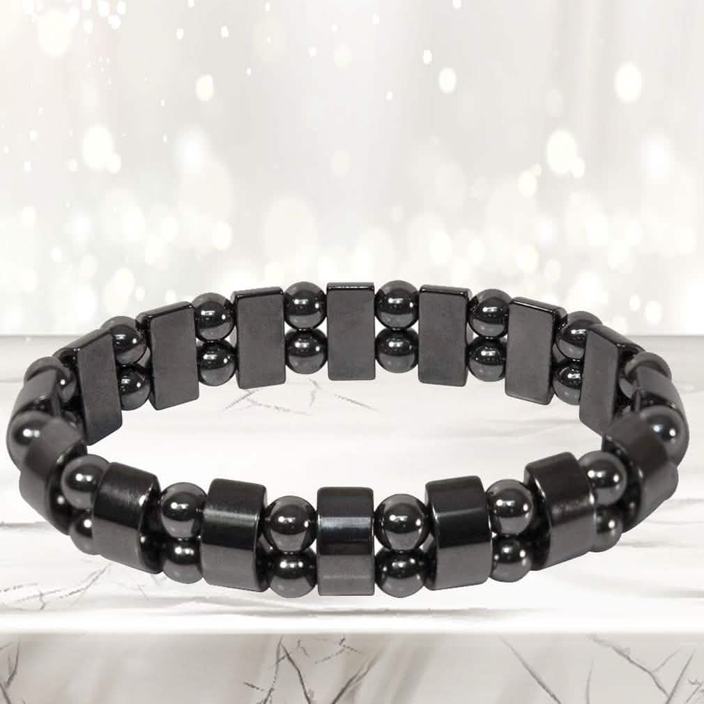 Natural Magnetic Hematite Stretch Bracelets For Men and Women DailySale