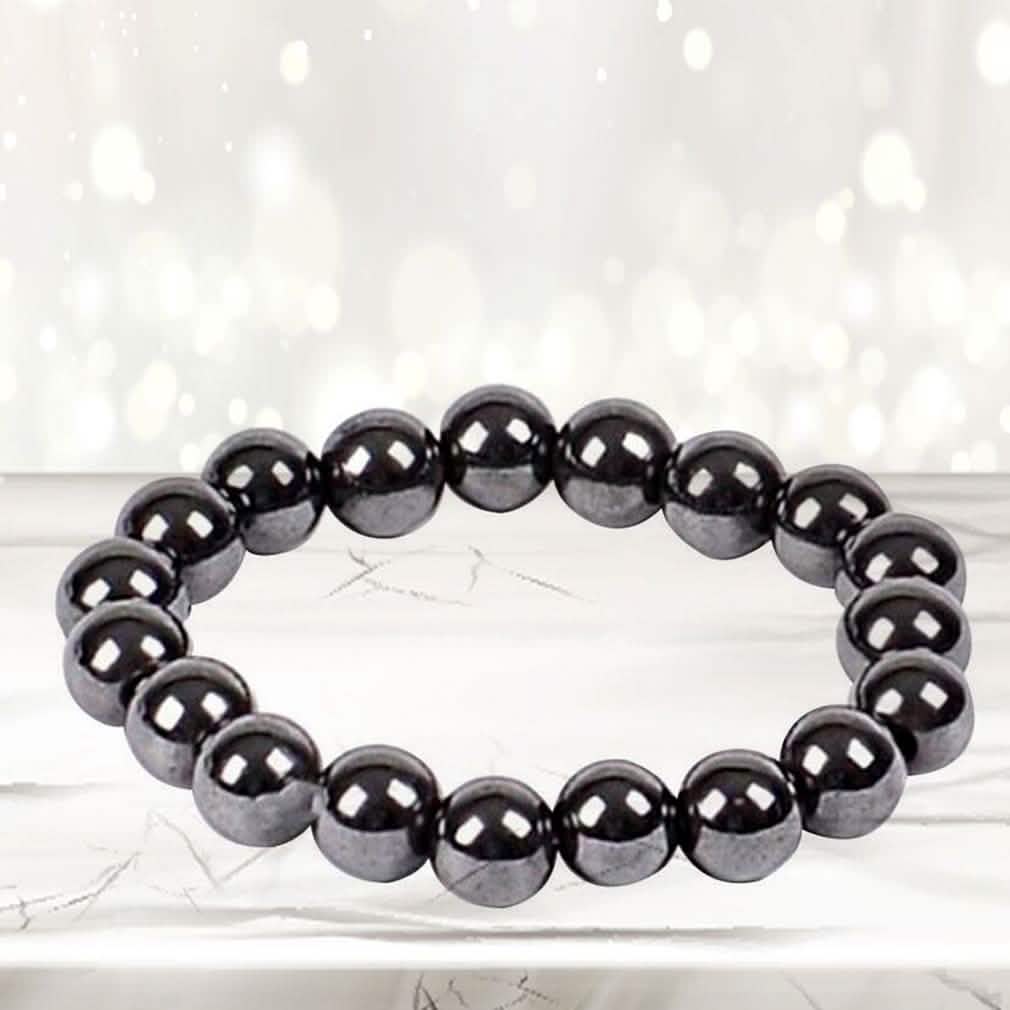 Natural Magnetic Hematite Stretch Bracelets For Men and Women DailySale