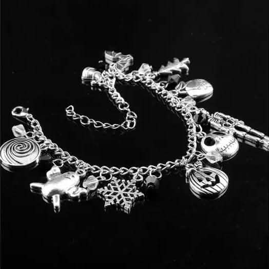 Nightmare Before Christmas Jack Skellington Sally Gothic Bracelet DailySale