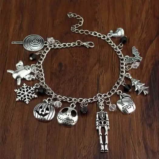 Nightmare Before Christmas Jack Skellington Sally Gothic Bracelet DailySale