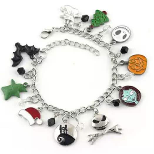 Nightmare Before Christmas Jack Skellington Sally Gothic Bracelet DailySale