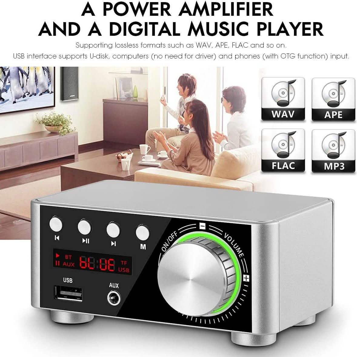 Nobsound 100W Mini Bluetooth 5.0 Power Amplifier DailySale