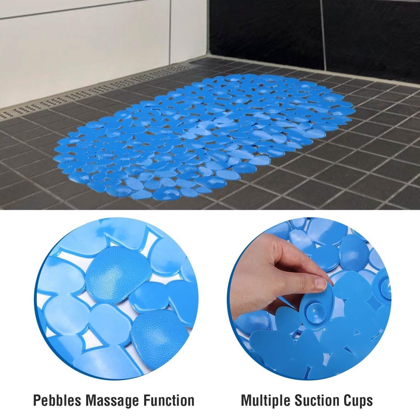 Non-Slip Massage Pebble Bath Mat DailySale