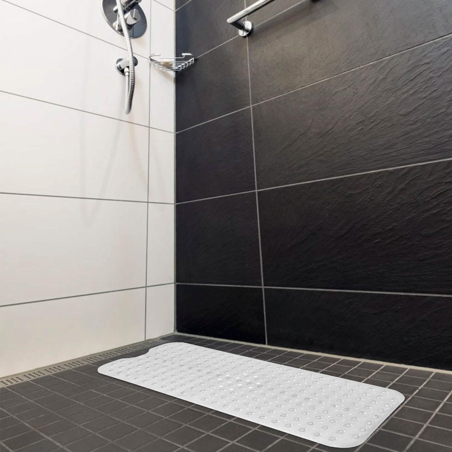 Non Slip Shower Mat Massage Anti-Bacterial with Suction Cups DailySale
