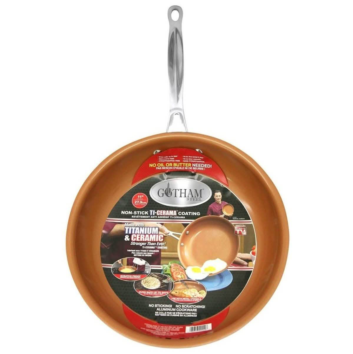 Non-Stick Gotham Steel 9.5 and 11" Frying Pan Set DailySale