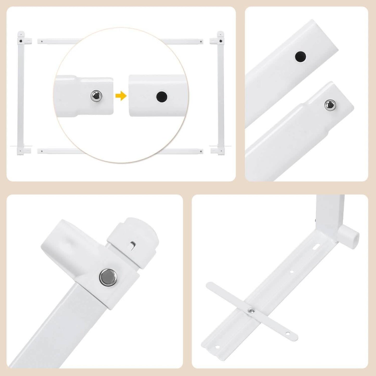 Odoland 70in Foldable Baby Toddler Safety Bed Rail Anti Falling Guard DailySale