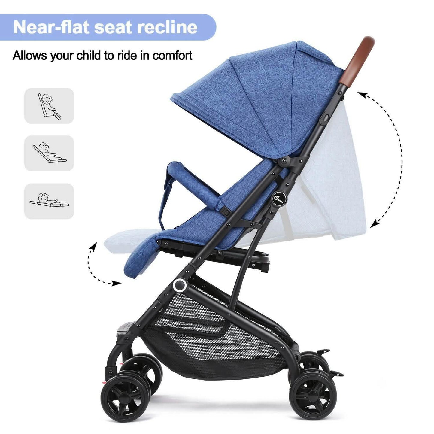 Odoland Baby Infant Foldable Umbrella Stroller Lightweight Travel Carriage Pushchair DailySale