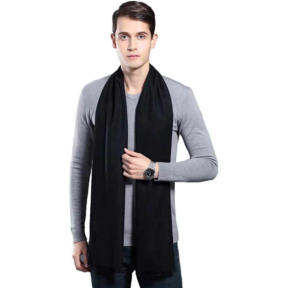 Ohayomi Mens Winter Cashmere Fashion Formal Soft Scarves DailySale