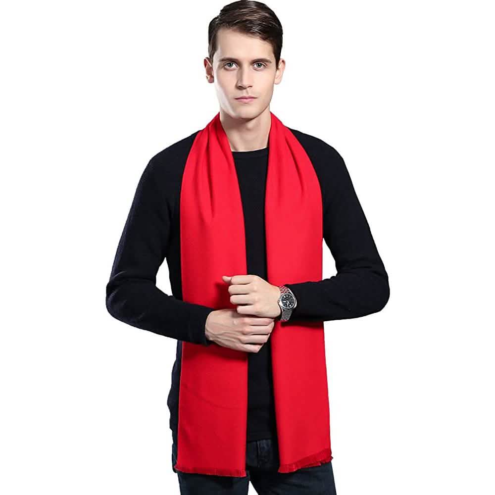 Ohayomi Mens Winter Cashmere Fashion Formal Soft Scarves DailySale