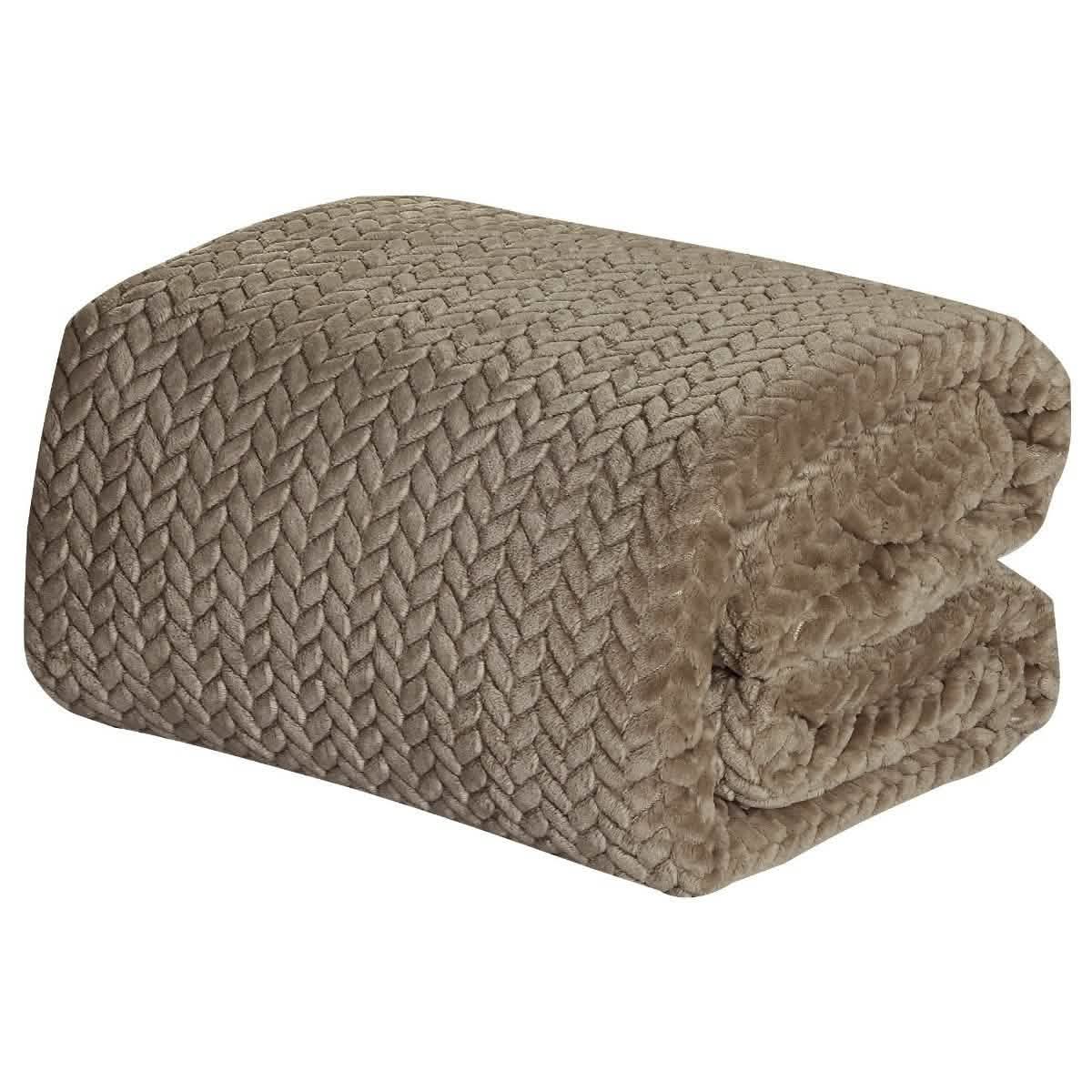 Oversized Chevron Braided Throw Blanket DailySale