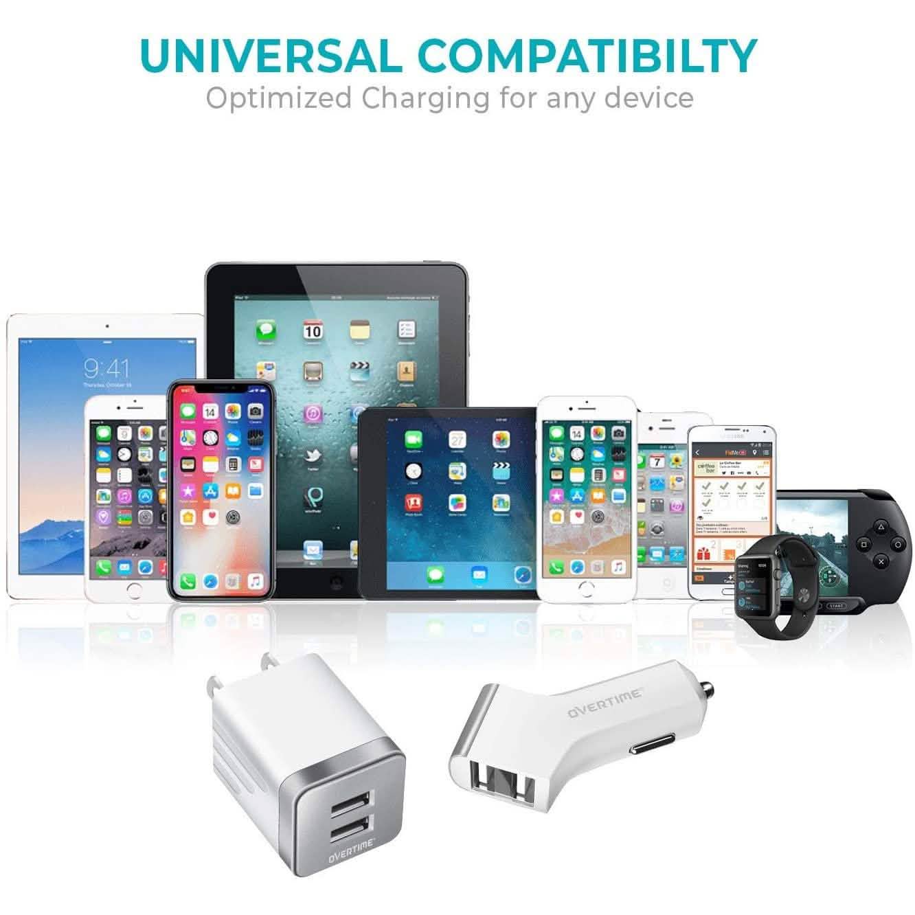 Overtime Dual iPhone Car Charger Set DailySale