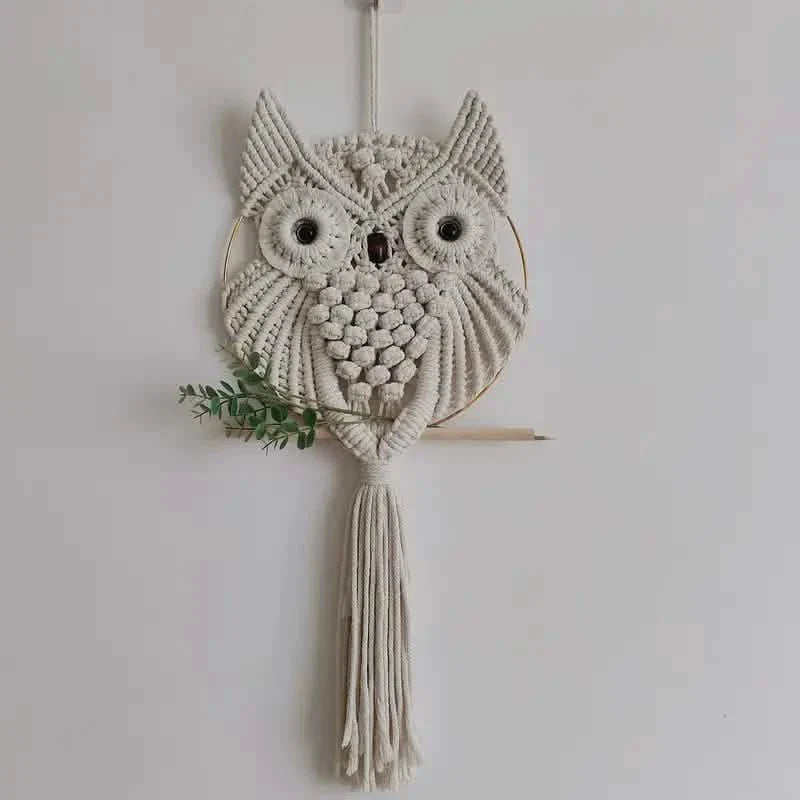 Owl Macrame Home Tapestry Boho Tapestry Wall Hanging DailySale