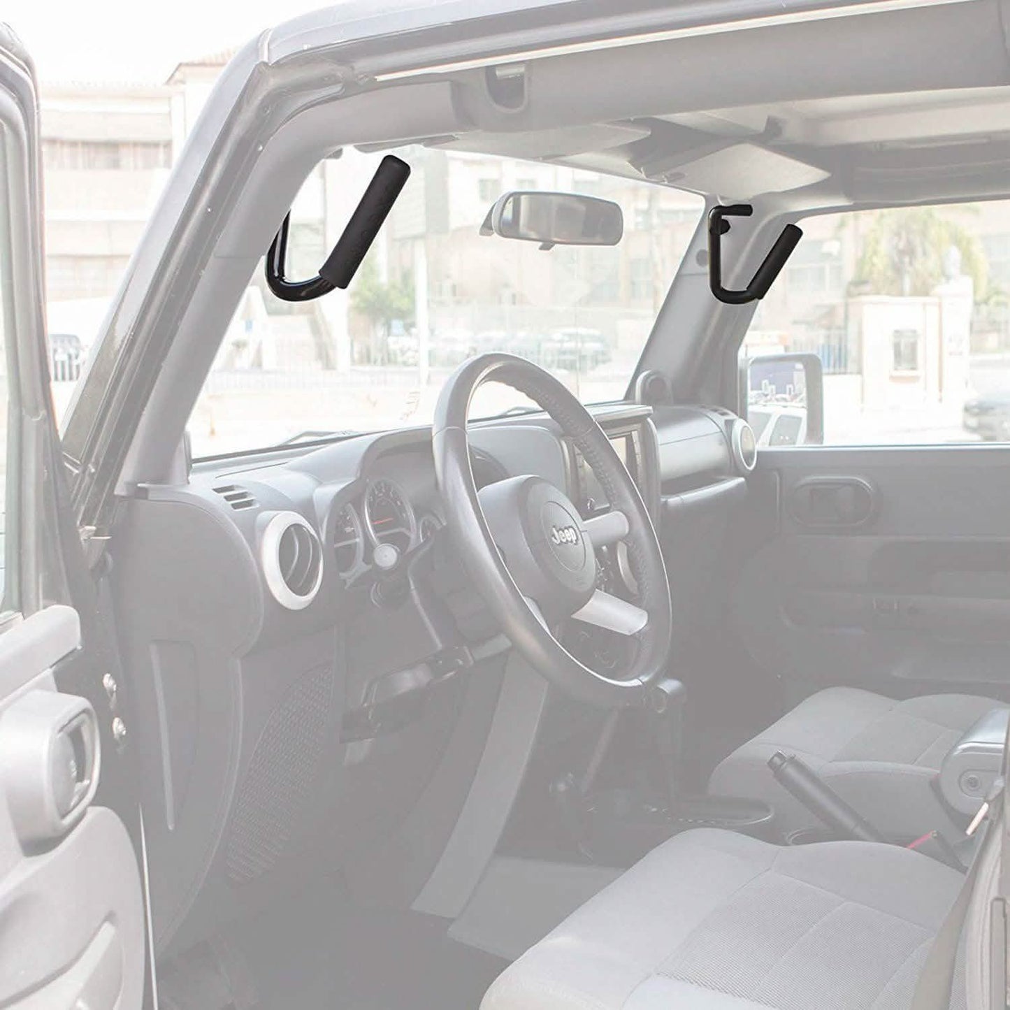 OxGord® GBHD-JP01 - Front Grab Handles with Grip Roll Bar DailySale