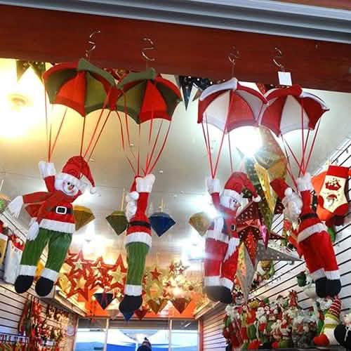 Parachute Snowman Santa Claus Ornament DailySale