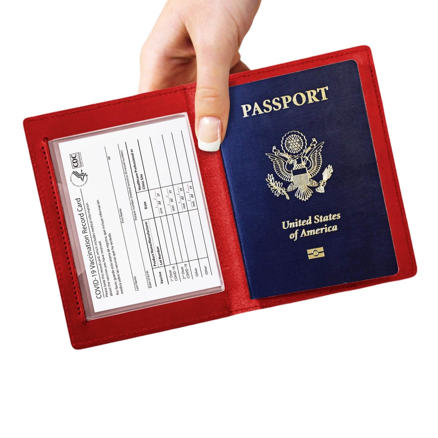 Passport Holder with Vaccination Card Protector DailySale