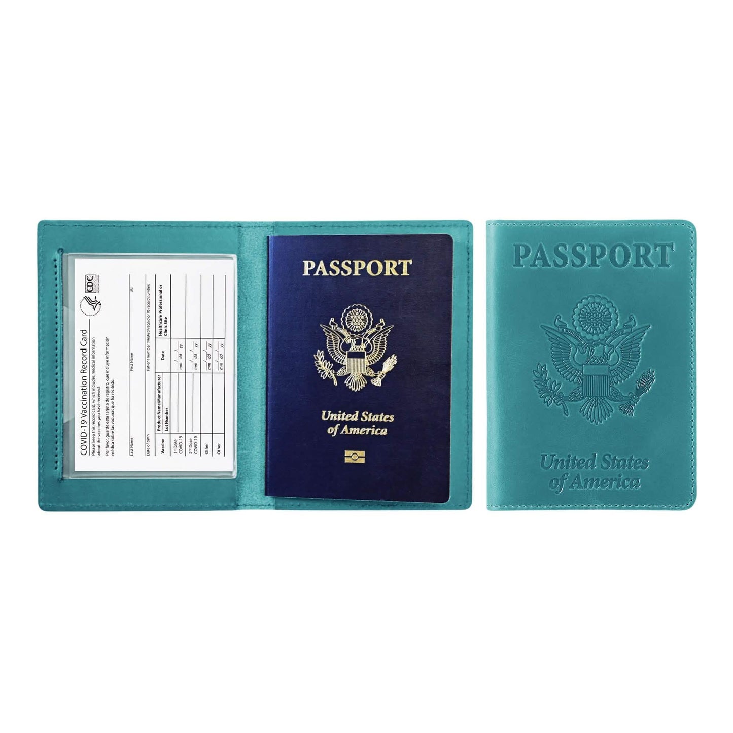 Passport Holder with Vaccination Card Protector DailySale