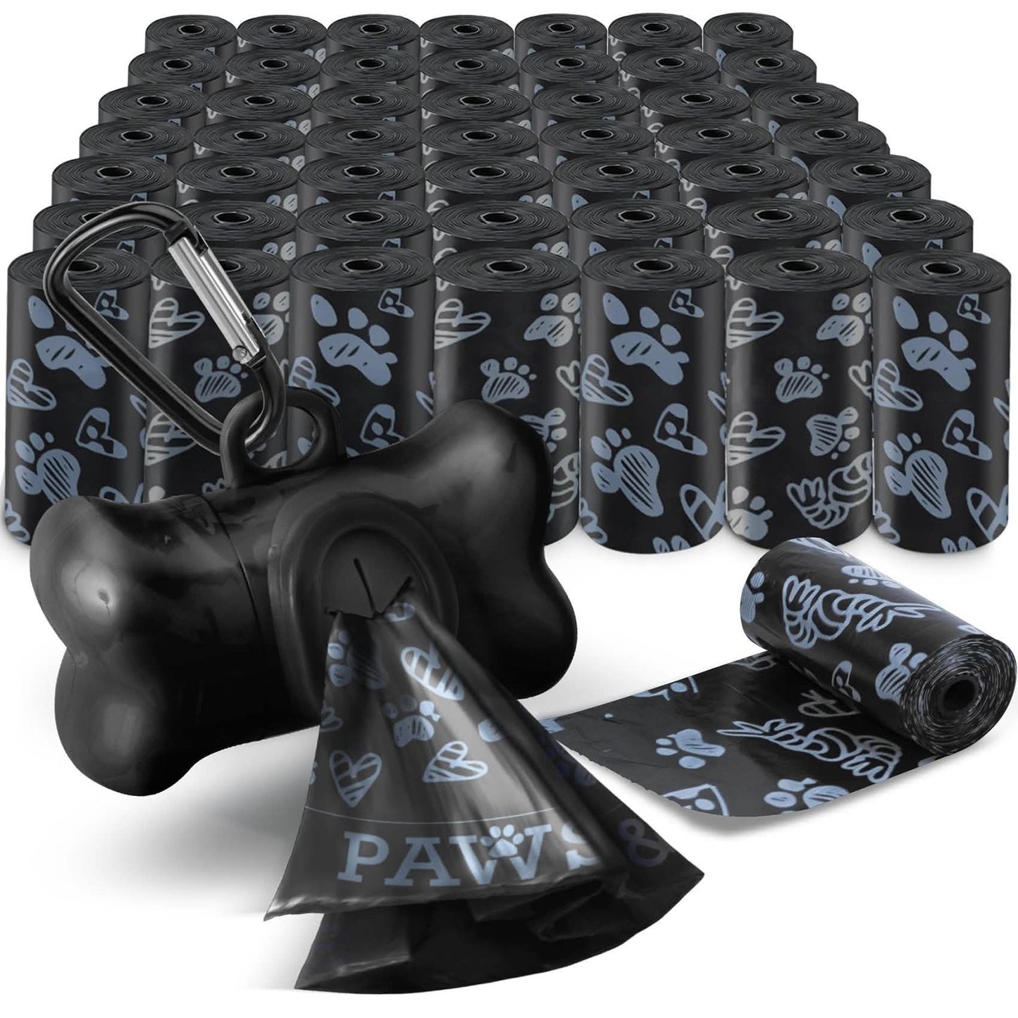 Paws & Pals 1000 Pet Dog Poop Black Bags DailySale