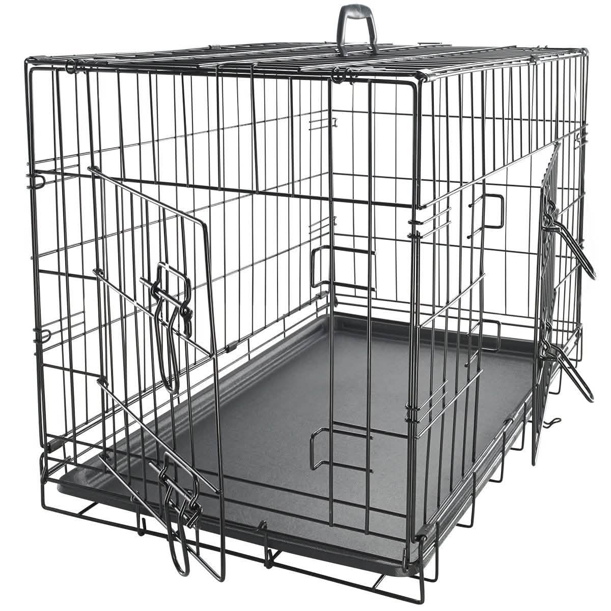Paws & Pals Double Door Wire Dog Crate with Tray DailySale