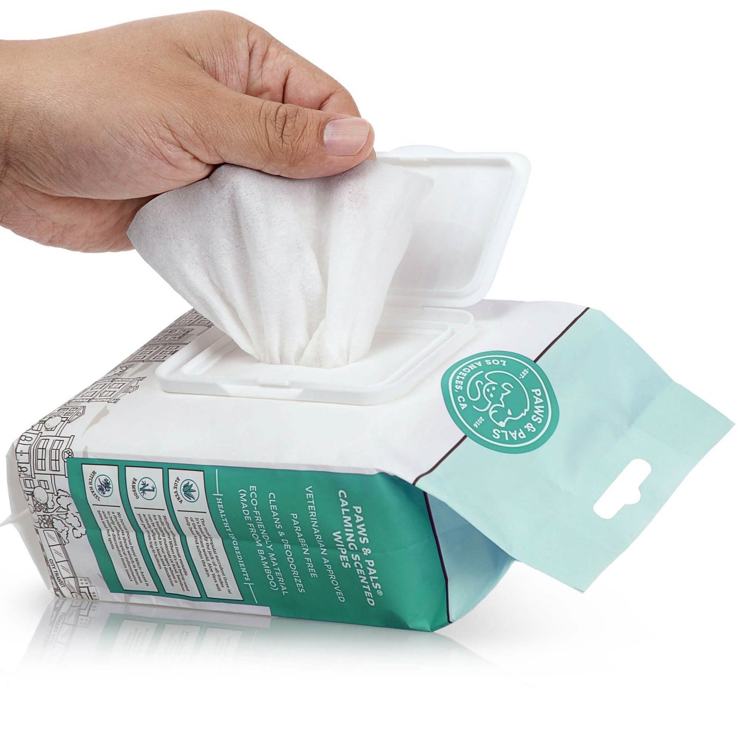 Paws & Pals Pet Grooming Wipes Hypo-Allergenic Cleansing and Deodorizing DailySale