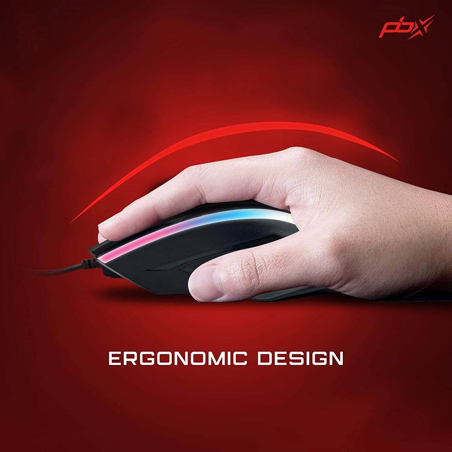PBX Soldier Wired Gaming Mouse with 4 Optimized Buttons, 3 Levels of DPI DailySale