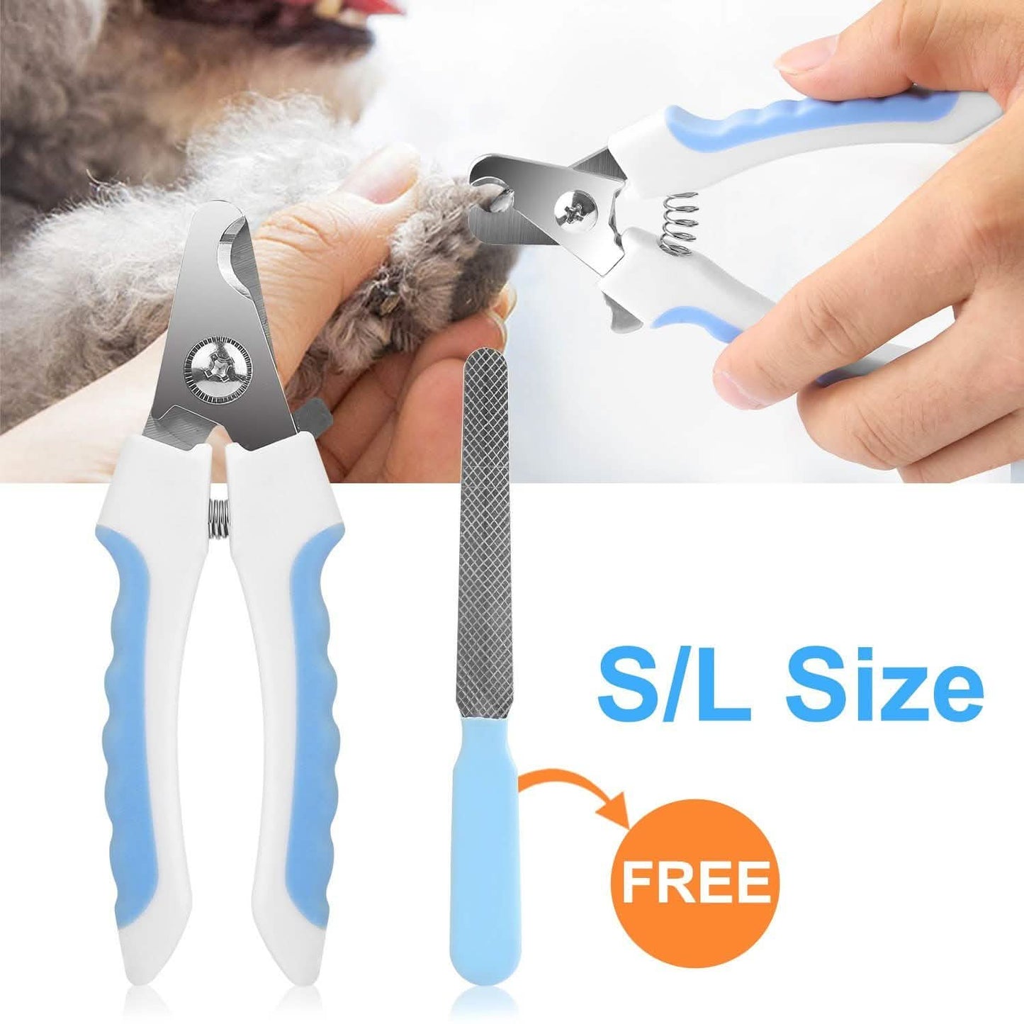 Pet Nail Toe Stainless Steel Trimmer with Nail File DailySale
