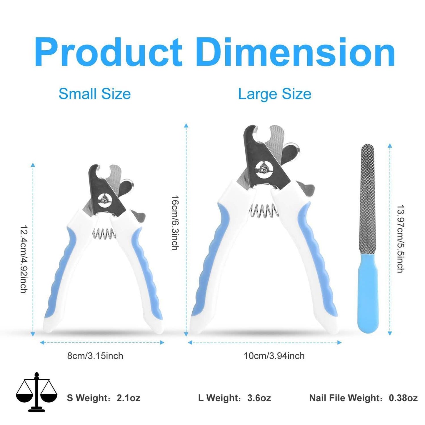 Pet Nail Toe Stainless Steel Trimmer with Nail File DailySale