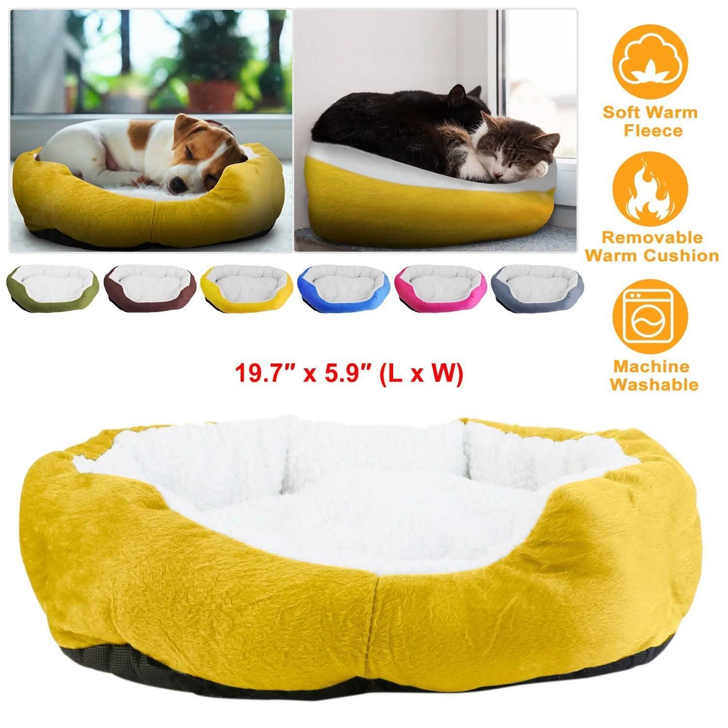 Pet Puppy Cat Soft Warm Fleece Bed DailySale
