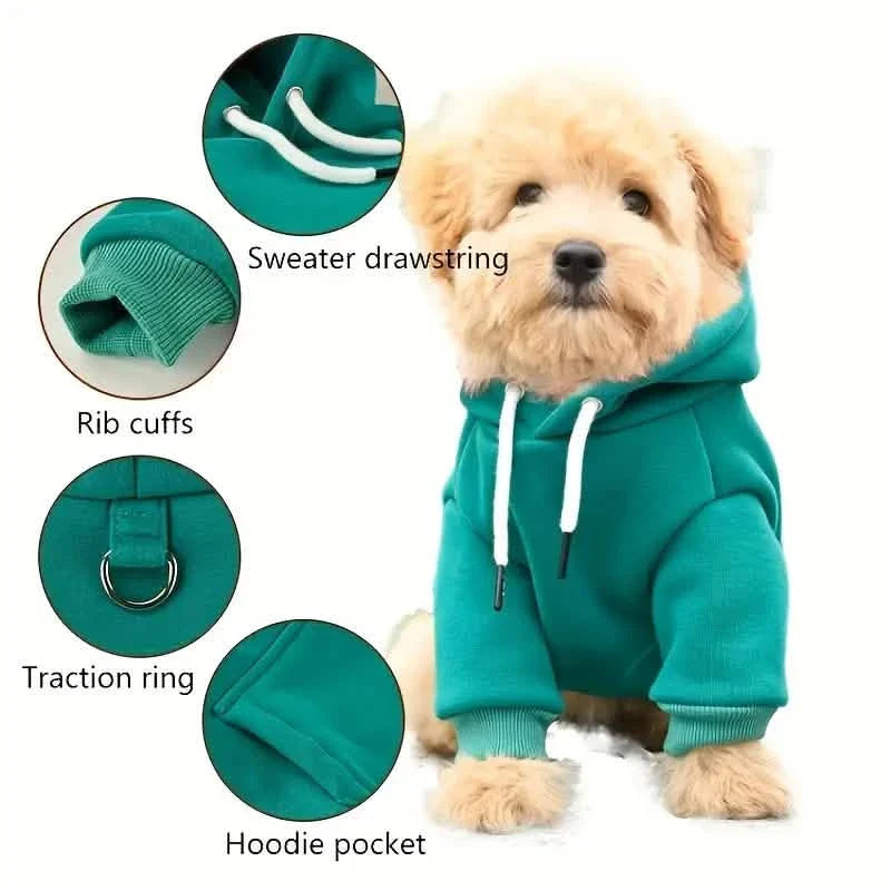 Pet Sweatshirt Hoodie With Pocket in the Back for Small Dogs DailySale