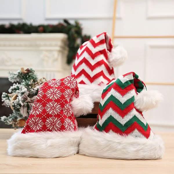 Plush Knitted Christmas Hat DailySale