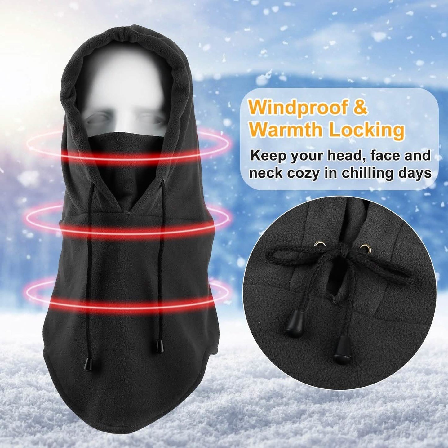 Polar Fleece Ski Mask Winter Thermal Balaclava Hat DailySale