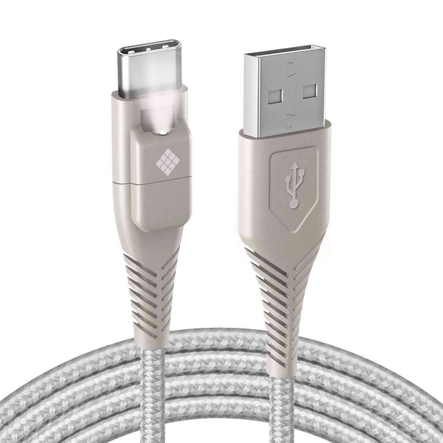 Polaroid 5 Ft USB Type-C Nylon Braided Charger Cable with LED Light DailySale