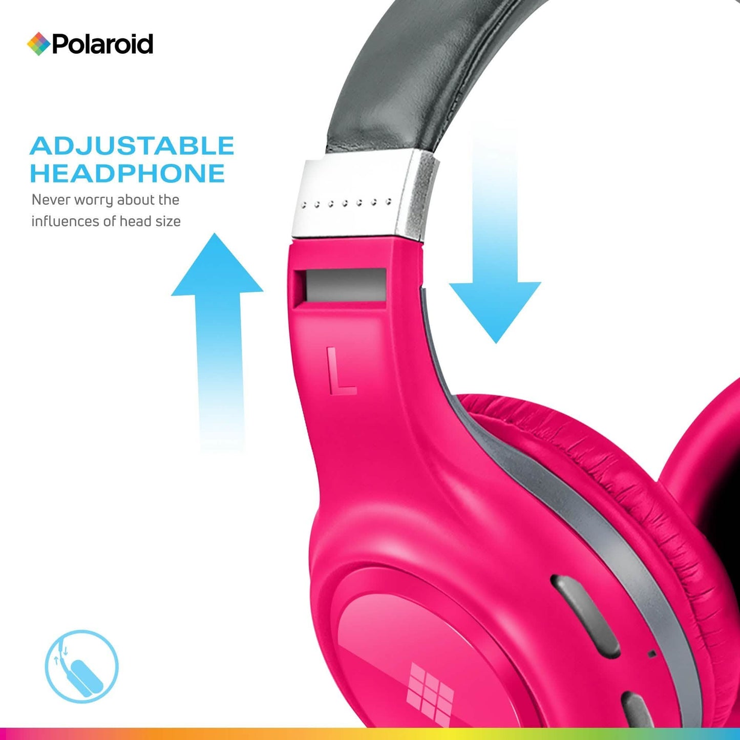 Polaroid Bluetooth Wireless Headphones - Dynamic Stereo Headset with Microphone DailySale