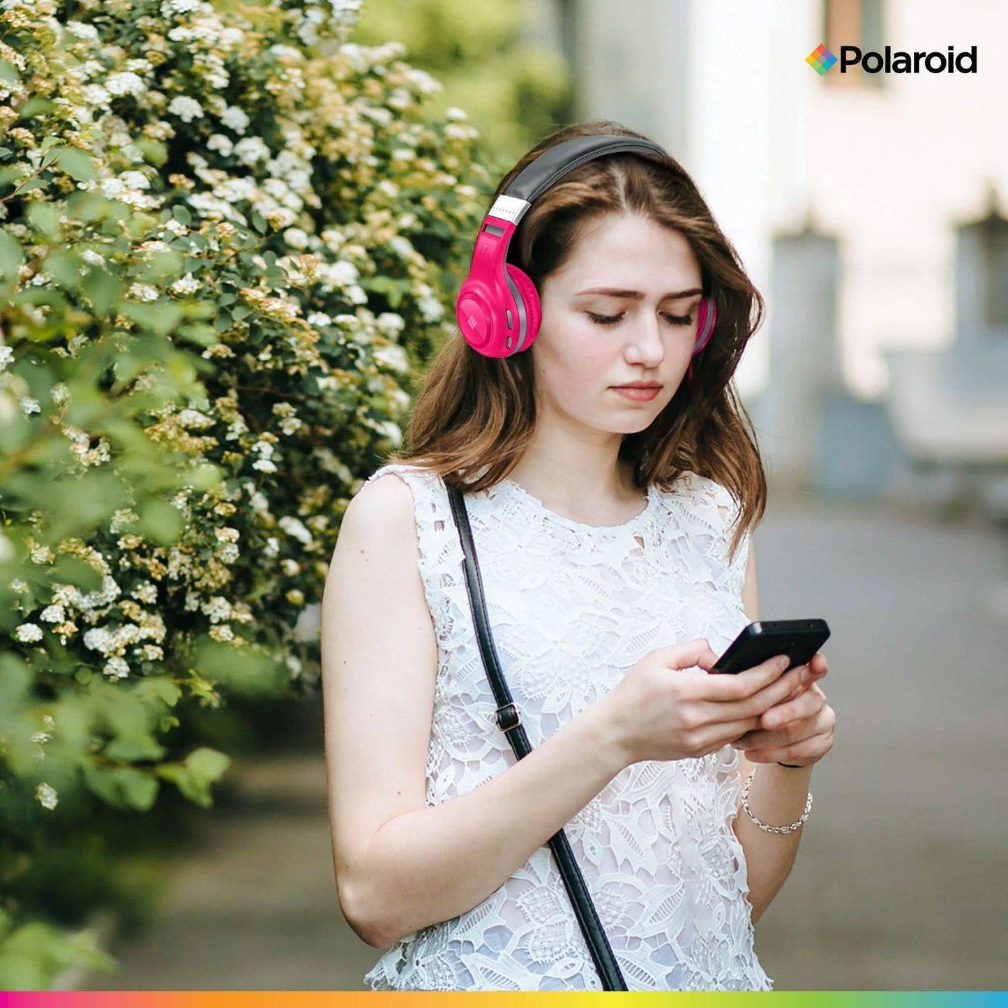 Polaroid Bluetooth Wireless Headphones - Dynamic Stereo Headset with Microphone DailySale