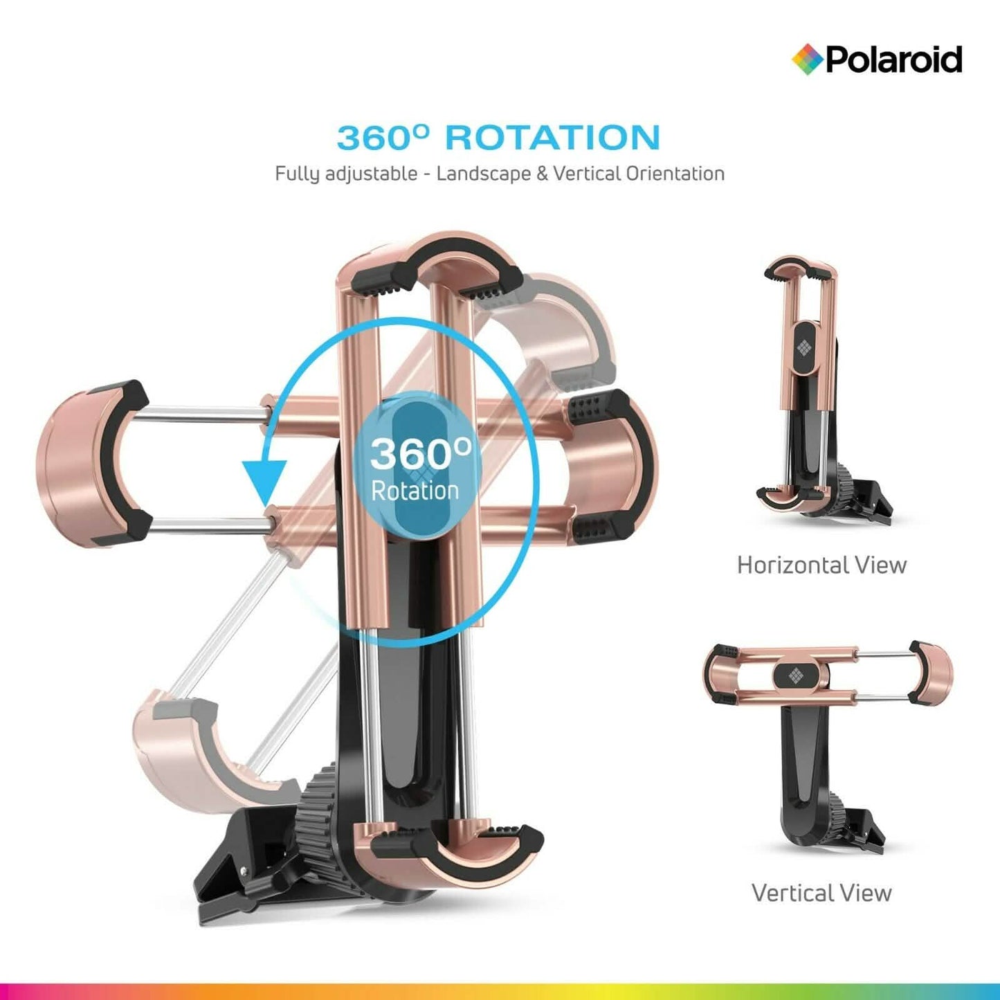 Polaroid Cell Phone Holder Car Mount - Air Vent Clip for Mobile Devices DailySale