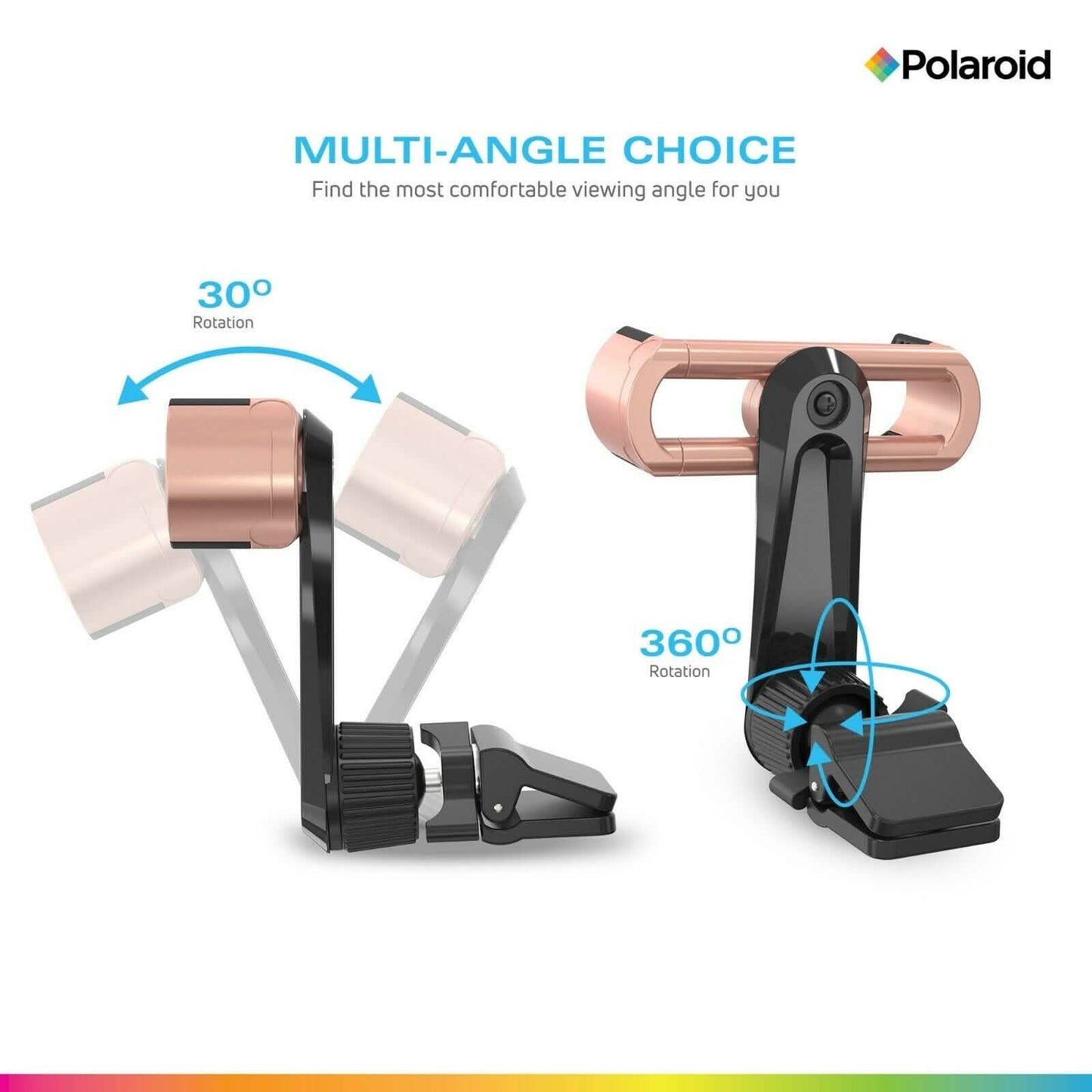 Polaroid Cell Phone Holder Car Mount - Air Vent Clip for Mobile Devices DailySale