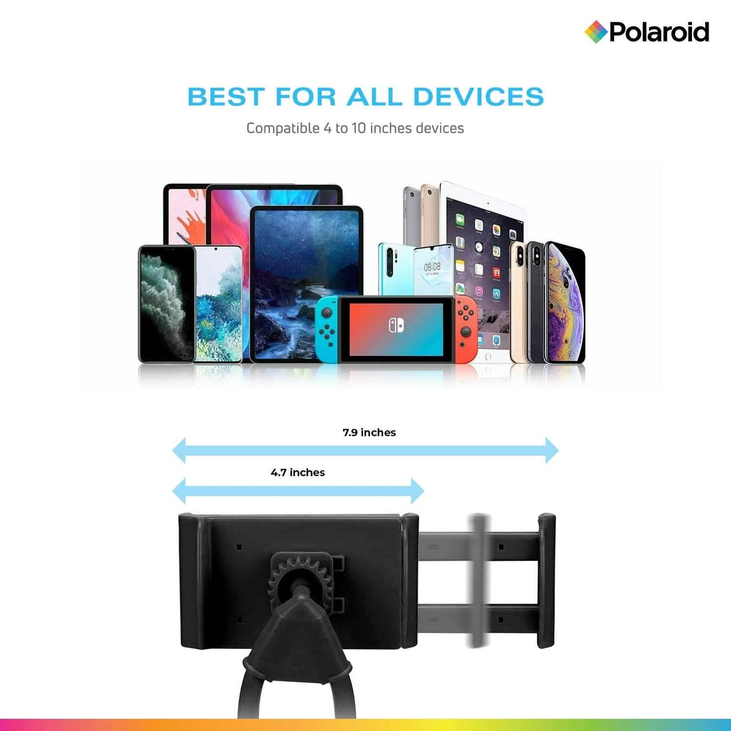 Polaroid Gooseneck Phone Holder, Flexible Hands Free Smartphone Mount DailySale