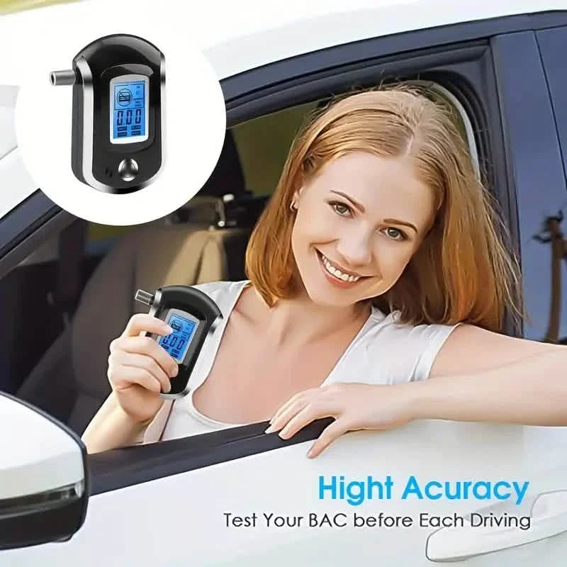 Police-Grade Breathalyzer with LCD Display - AT6000 Alcohol Tester DailySale