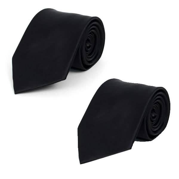 Poly Solid Satin Tie DailySale