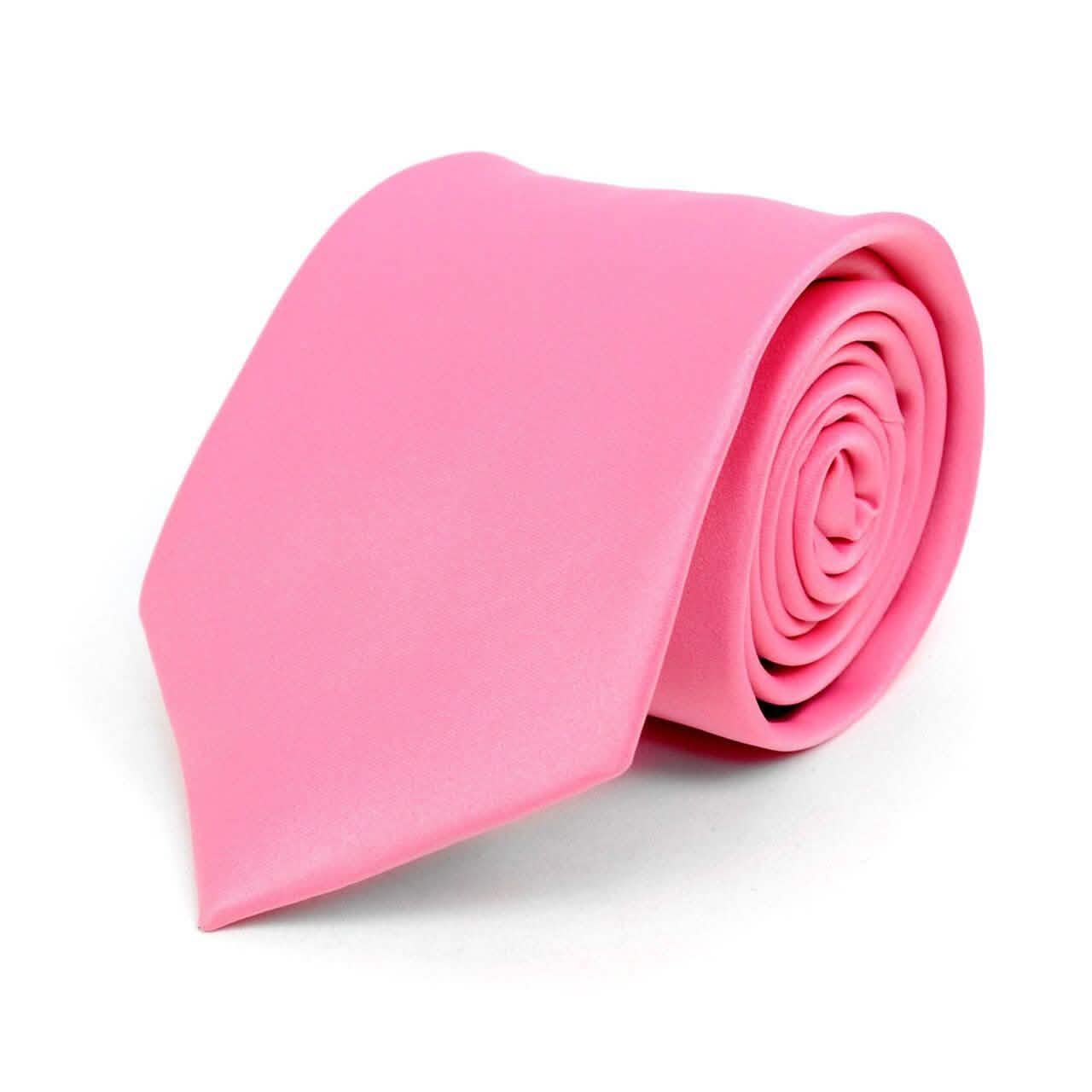 Poly Solid Satin Tie DailySale