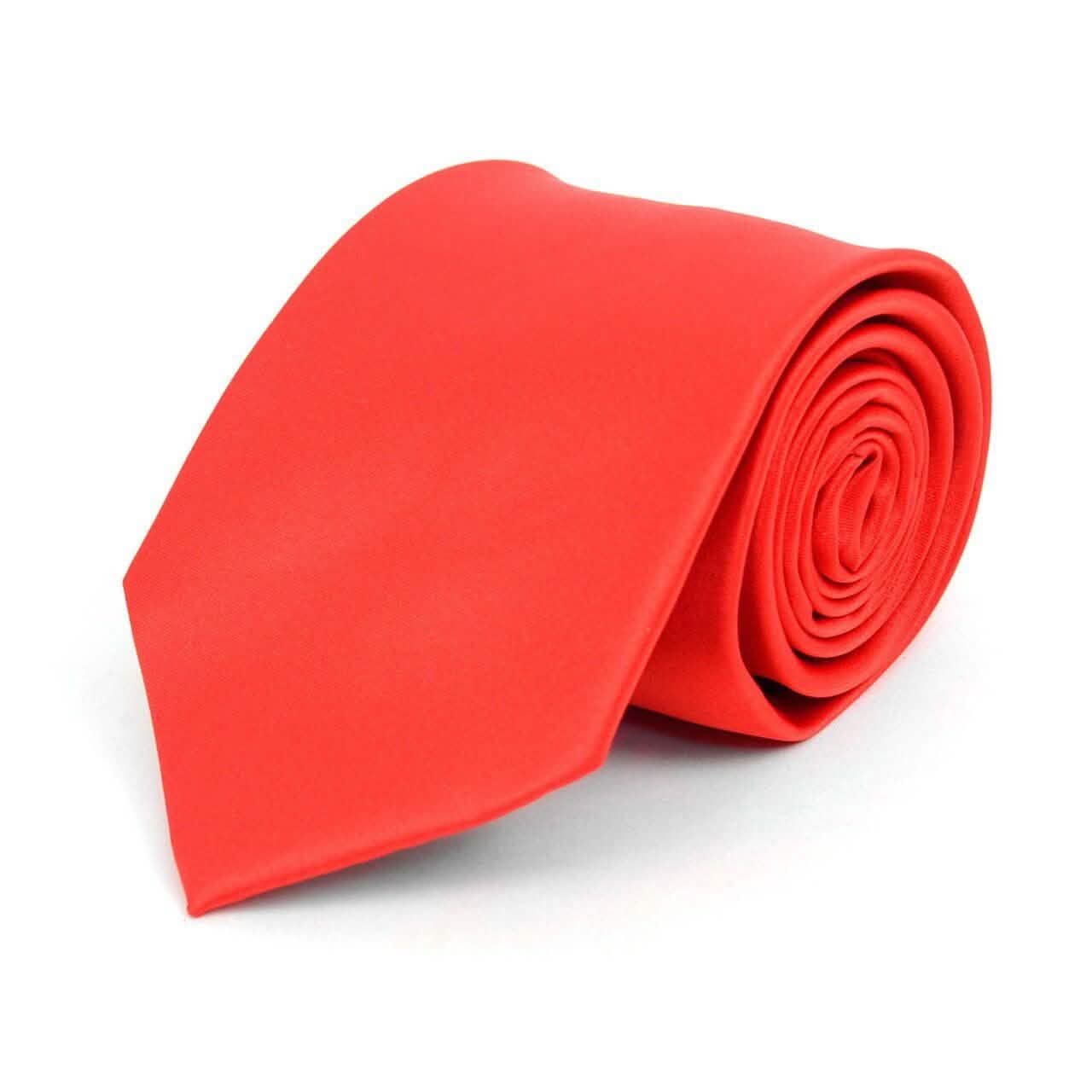 Poly Solid Satin Tie DailySale