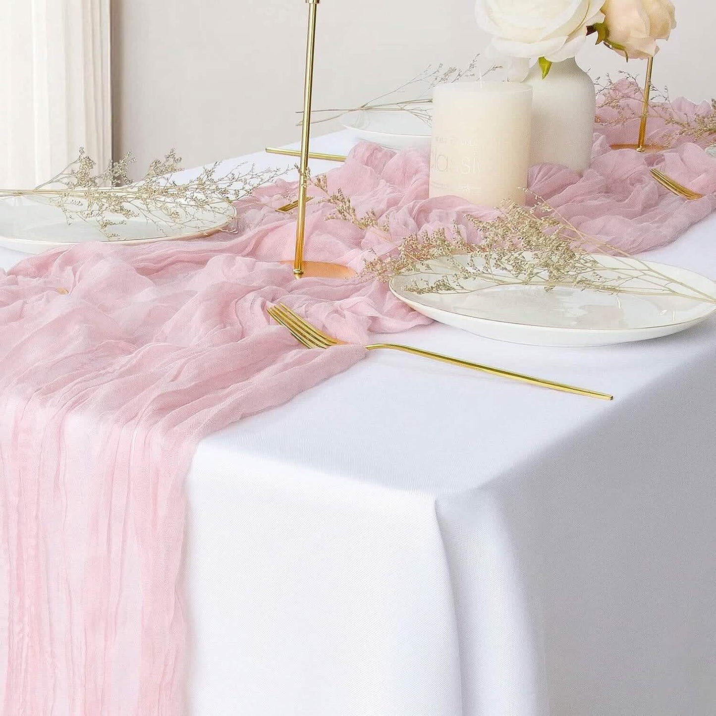 Polyester Crinkle Table Runner DailySale