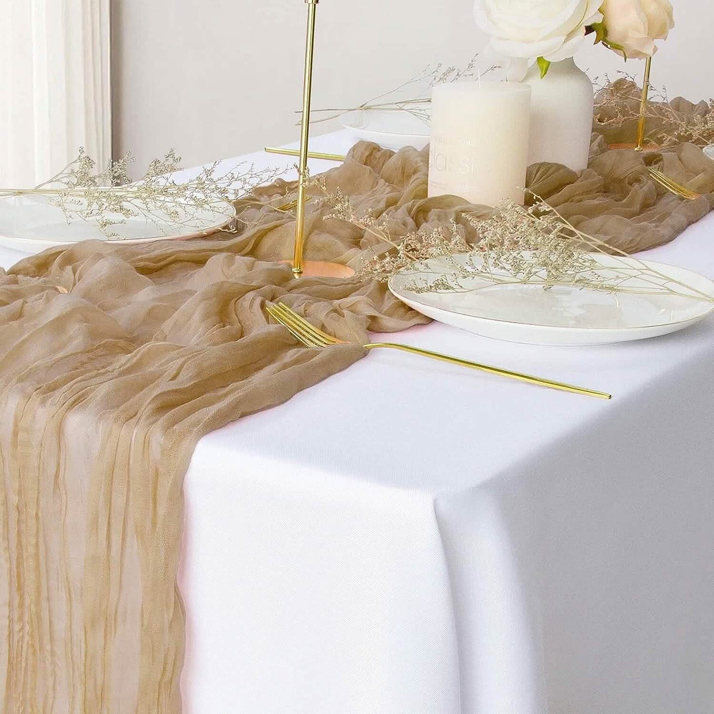 Polyester Crinkle Table Runner DailySale