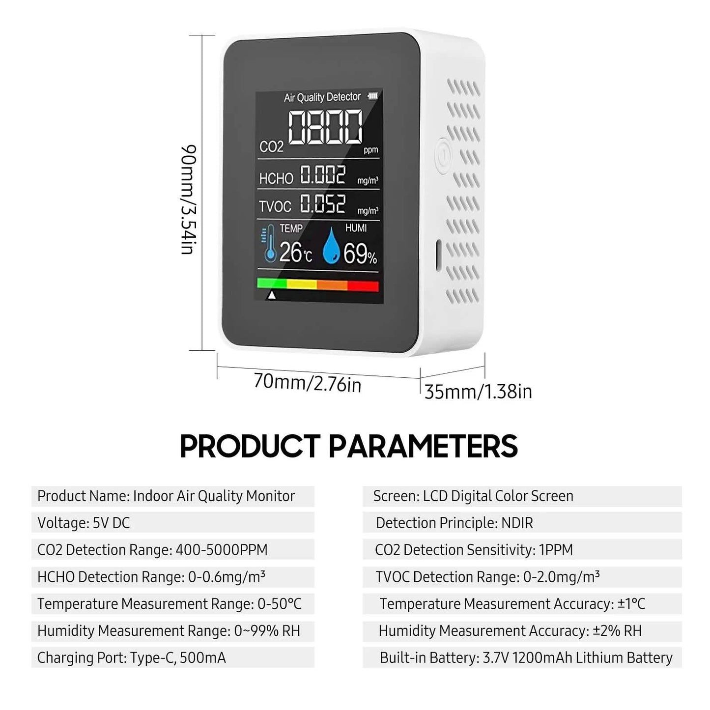 Portable Air Quality Monitor DailySale