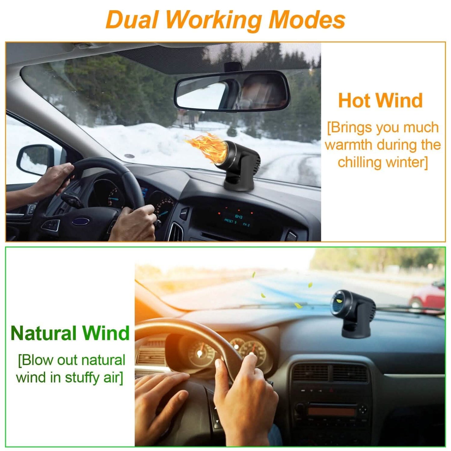 Portable Car Heater 2-in-1 Heating Cooling Fan DailySale