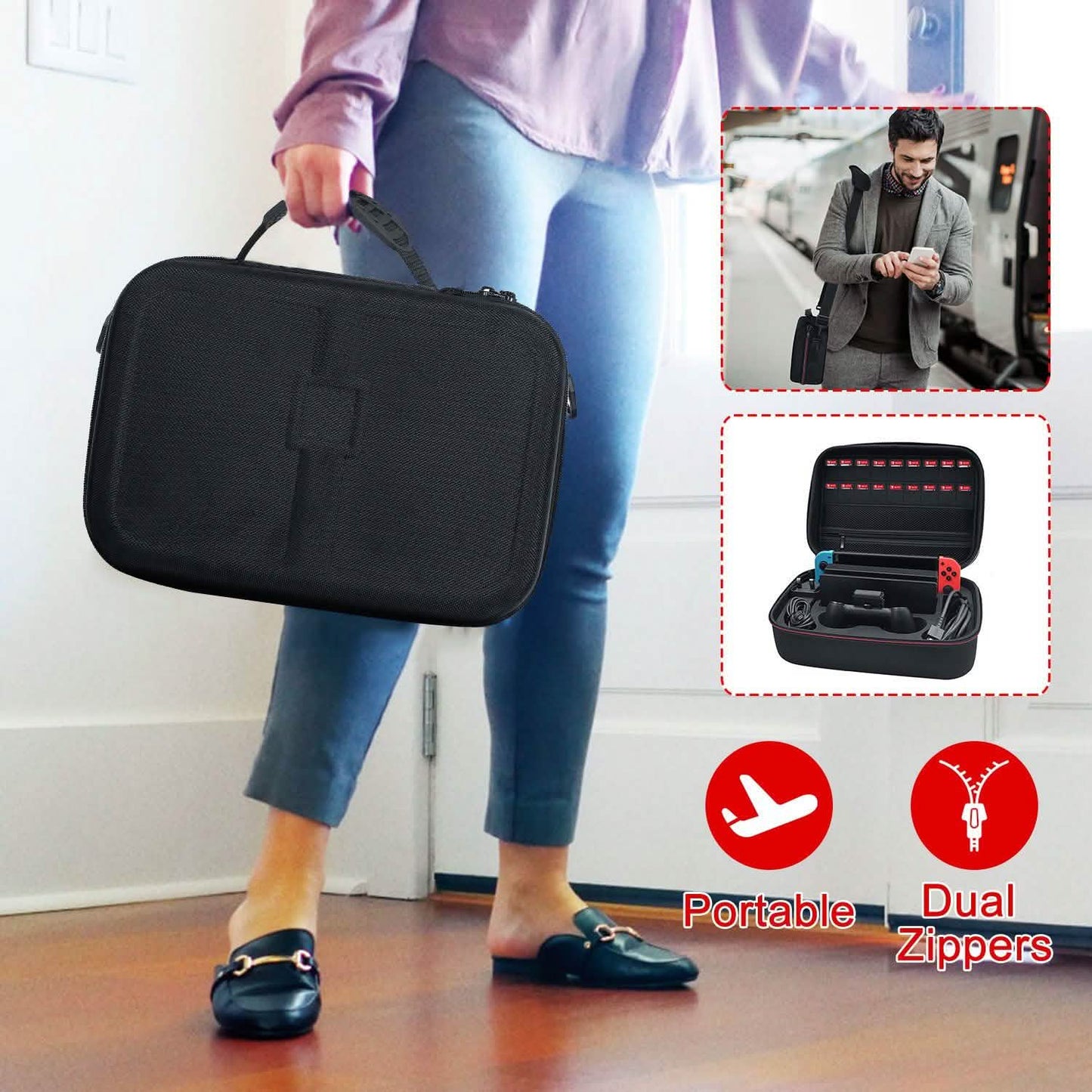 Portable Deluxe Carrying Case for Nintendo Switch DailySale