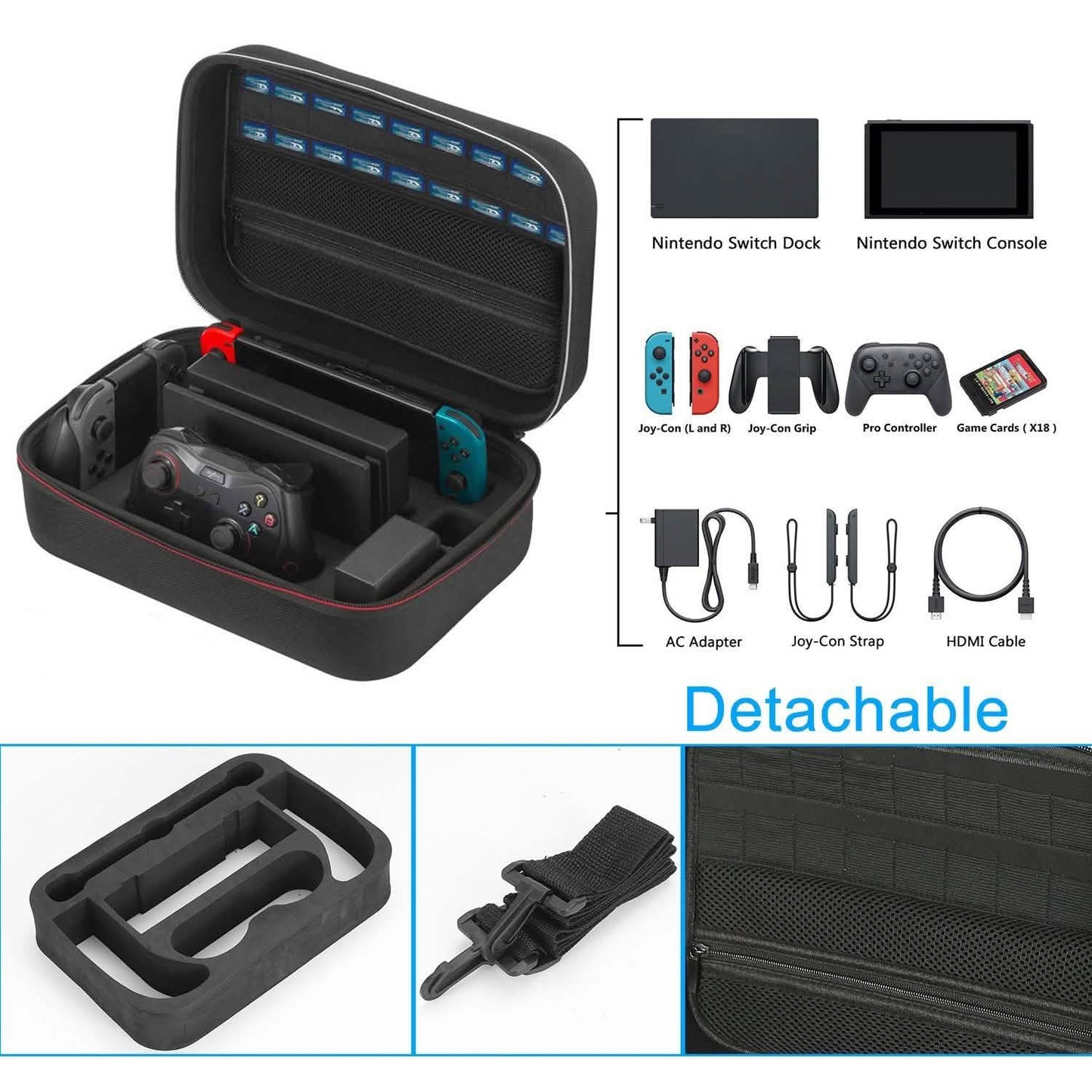 Portable Deluxe Carrying Case for Nintendo Switch DailySale