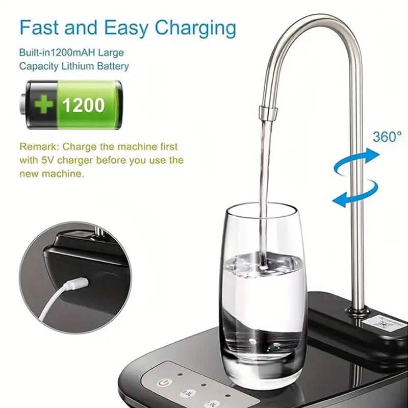 Portable Electric Smart Water Dispenser for 5 Gallon Bottles DailySale