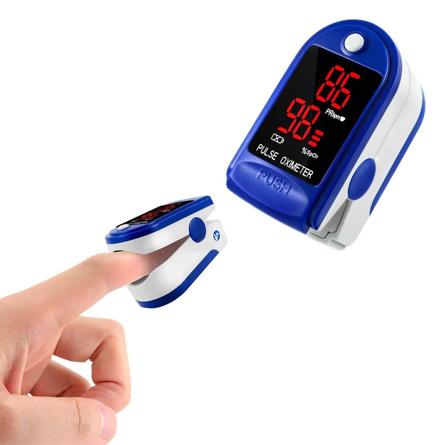 Portable Fingertip Pulse Oxygen Sugar Blood Oximeter Monitor DailySale