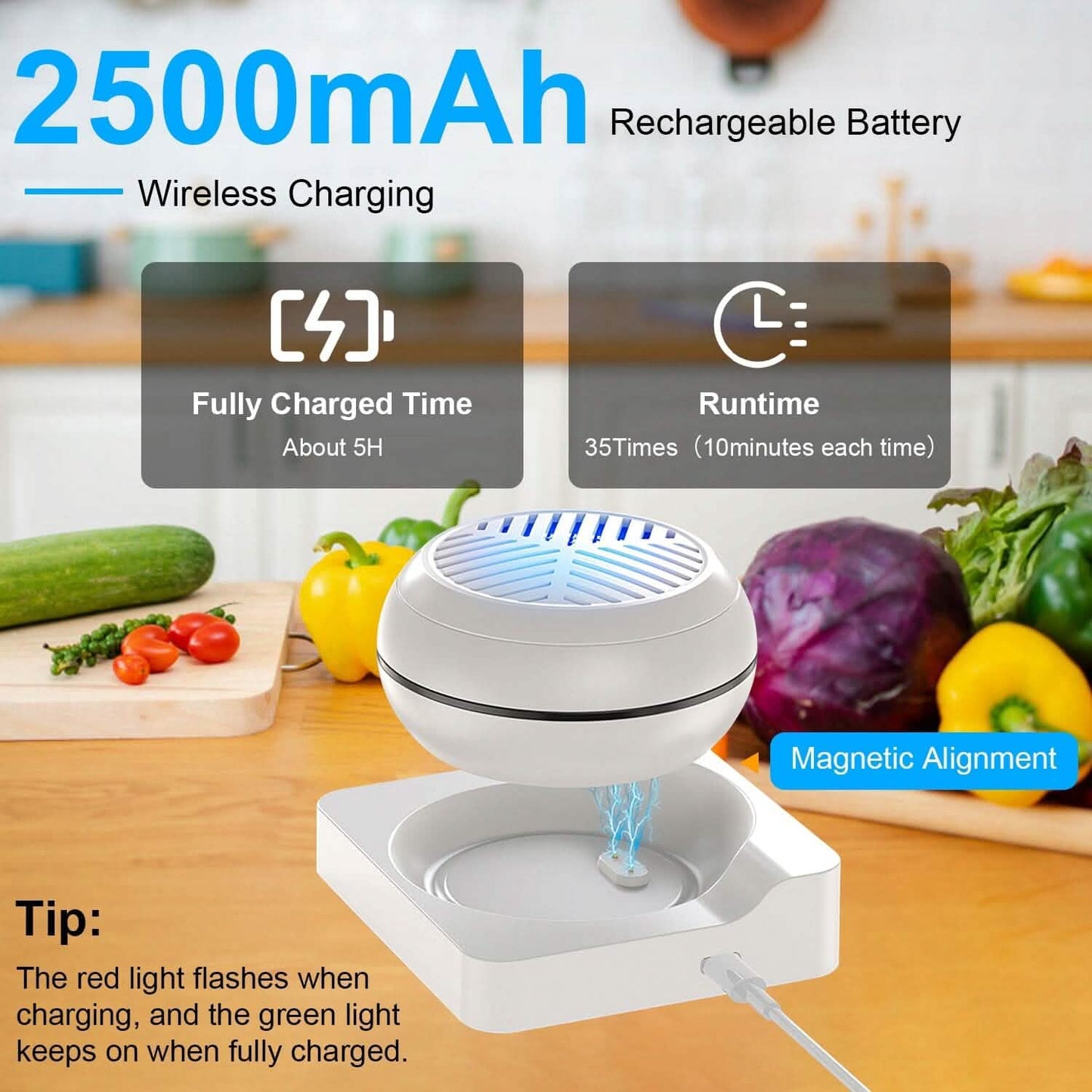 Portable Fruit Vegetable Washing Machine IPX7 Waterproof Rechargeable Fruit Cleaner DailySale