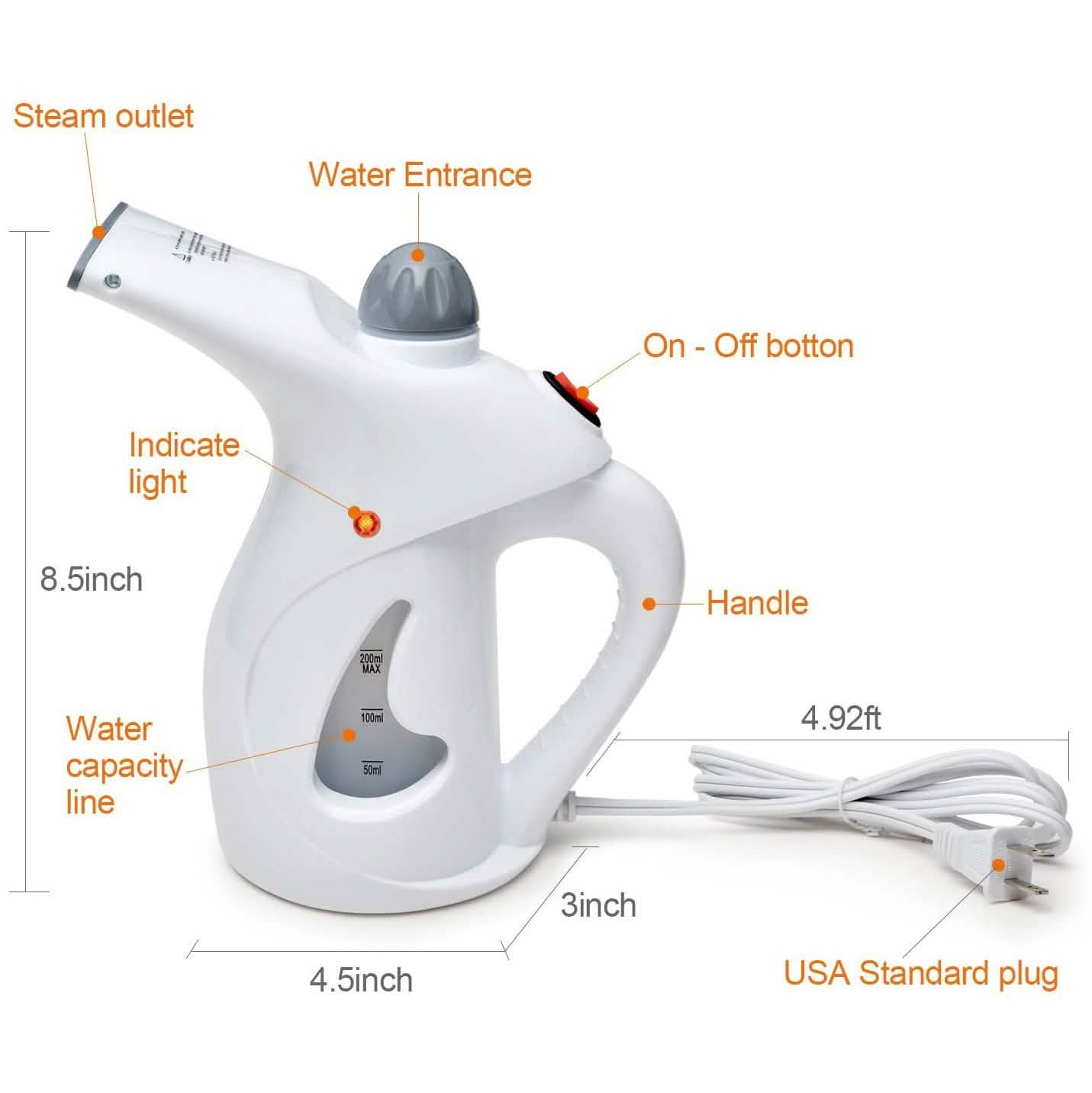Portable Handheld Garment Fabric Clothes Steam Cleaner DailySale